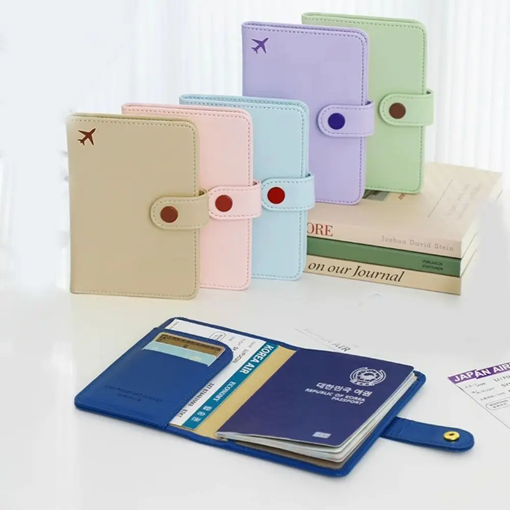 

Wallet Passport Storage Bag Multi-layer Airplane Check-in Document Passport Storage Clip Korea Style Anti-theft Passport Holder