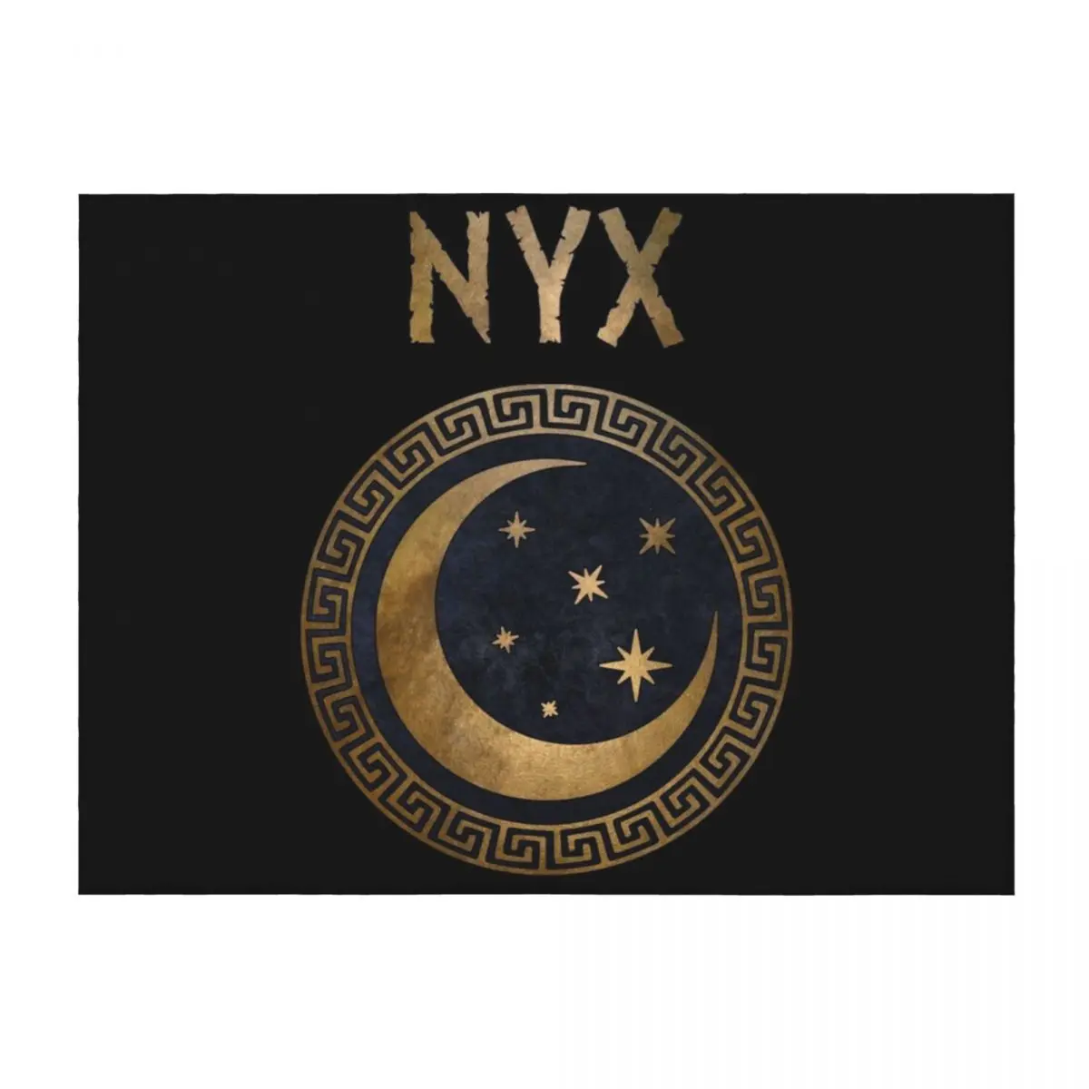 

Nyx Greek Goddess of Night Ancient Symbol Throw Blanket Multi-Purpose Moving Custom sofa bed Blankets