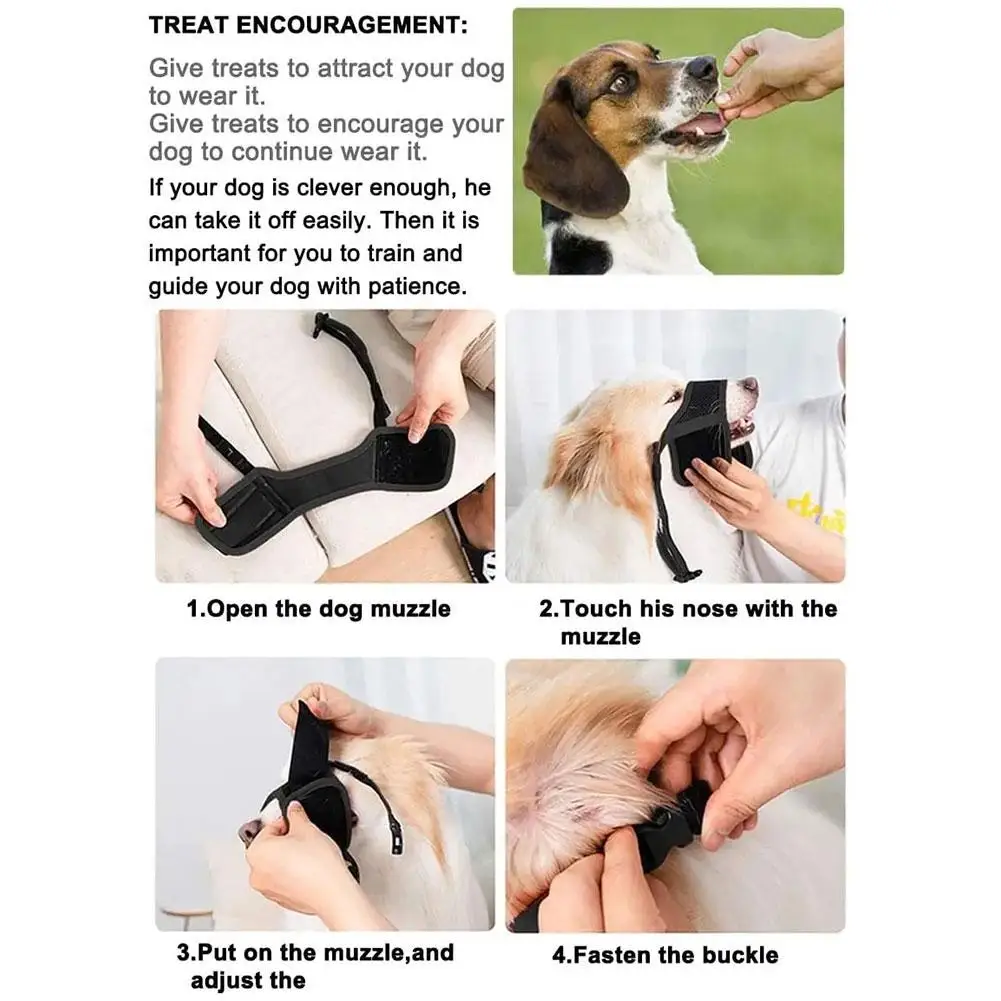 Pet Dog Adjustable Bark Bite Mesh Mouth Muzzle Grooming Anti Stop Chewing for Small Dogs Nylon Belt Dog Pet Products