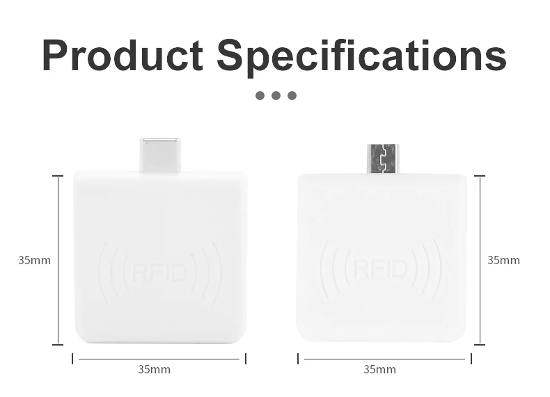 13.56mhz ISO14443A HF Tiny Size RFID OTG Android Phone USB Type-c Interface Portable Handheld IC Card Reader