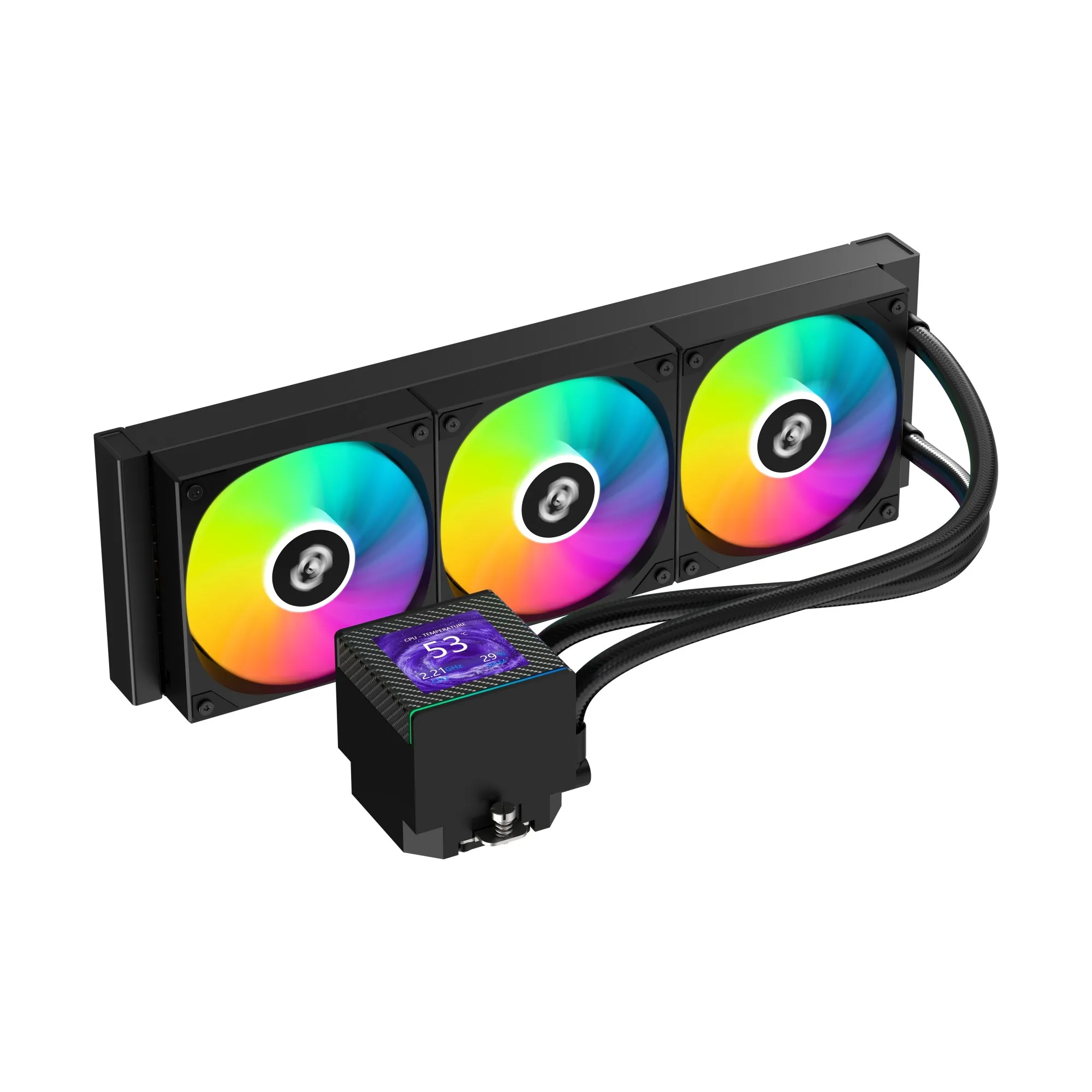 J360-J-4 CPU Liquid Cooler with Screen Display Aio Cooler Cpu Liquid Cooling Liquid Radiator Computer Radiato Cpu Water Cooling
