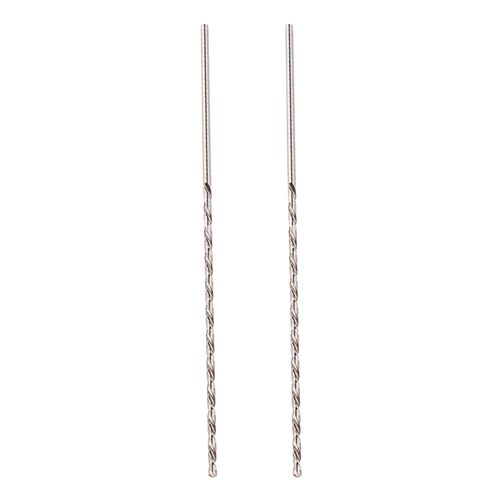 2pcs 3mm Diameter Auger Drill Bit HSS Material 160mm Length Twist Drill Bit Straight Shank High Speed Steel