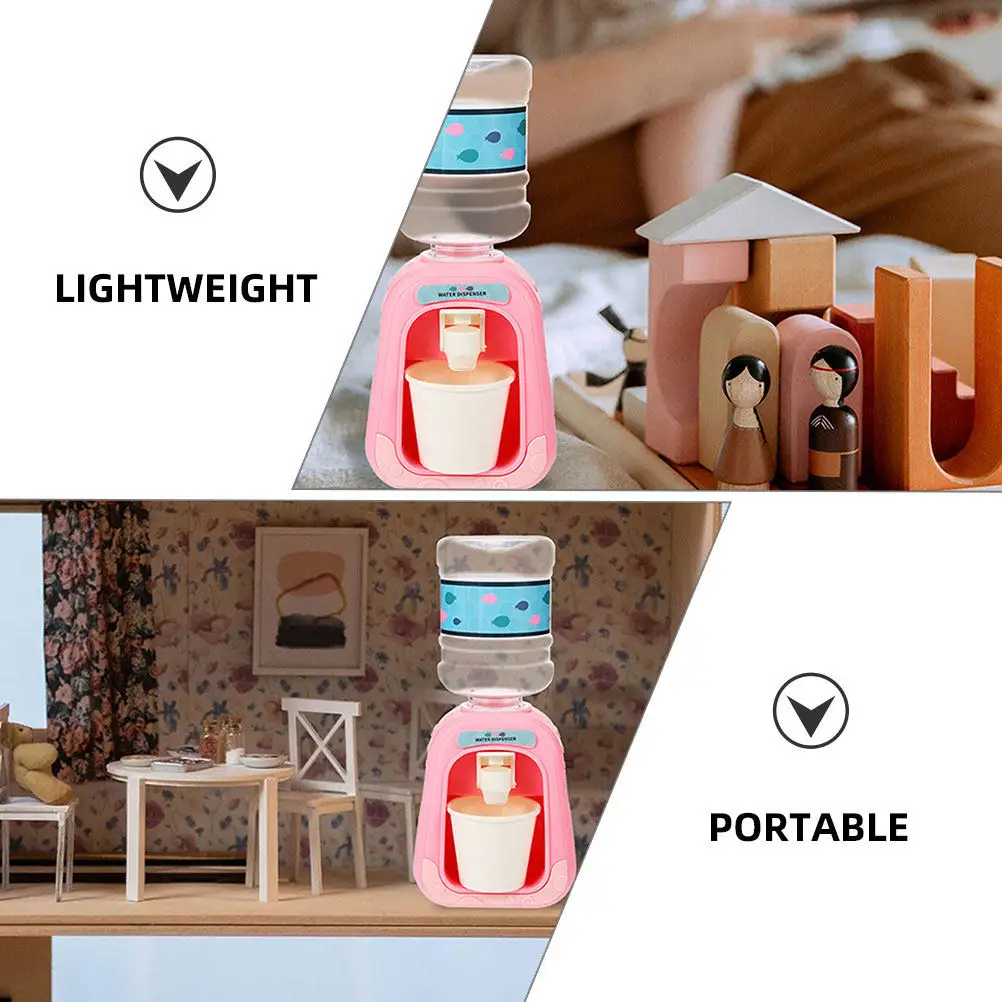 Simulated Water Dispenser for Mini House Cute Cartoon Style Reusable Plastic Easy Clean Desktop Ornament for Dollhouse Kitchen - view 5