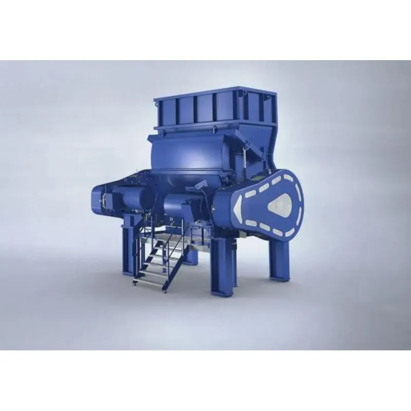 Trituradora de lixo de plástico de eixo único e duplo / Triturador grande de metal e madeira