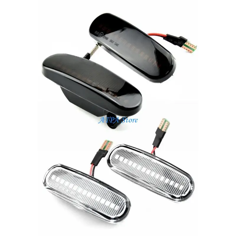 

U13C 1 Pair Sequential Amber LED Side Marker Light Left-panel Light Side Turn Light