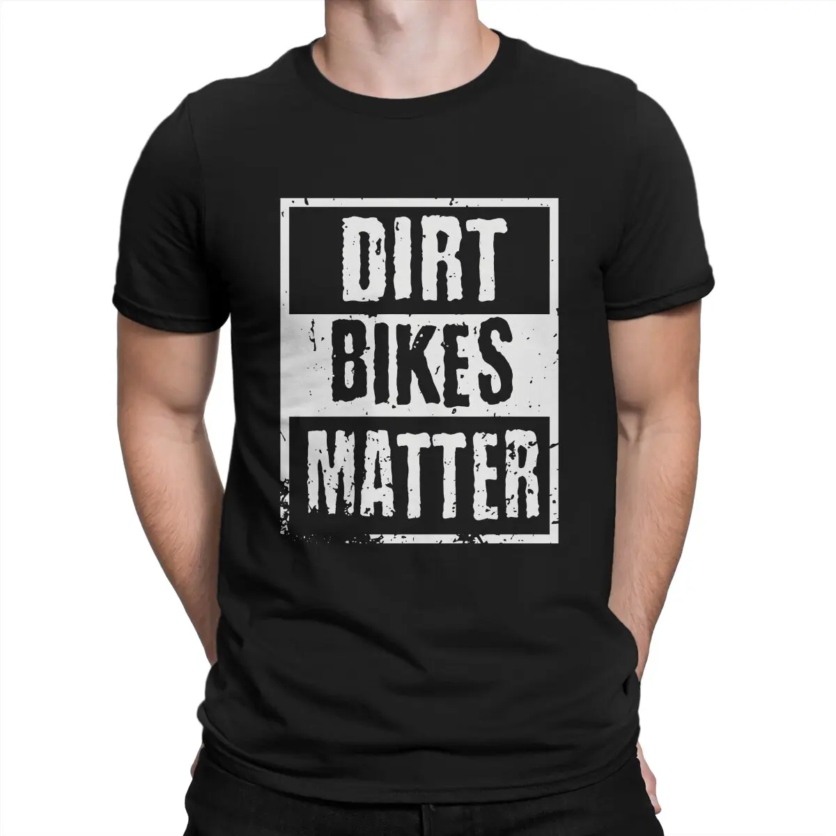 Men's T-Shirt Motocross Dirt Bikes Matter Amazing Cotton Tees Short Sleeve BMX Racing T Shirt O Neck Clothes Birthday Present