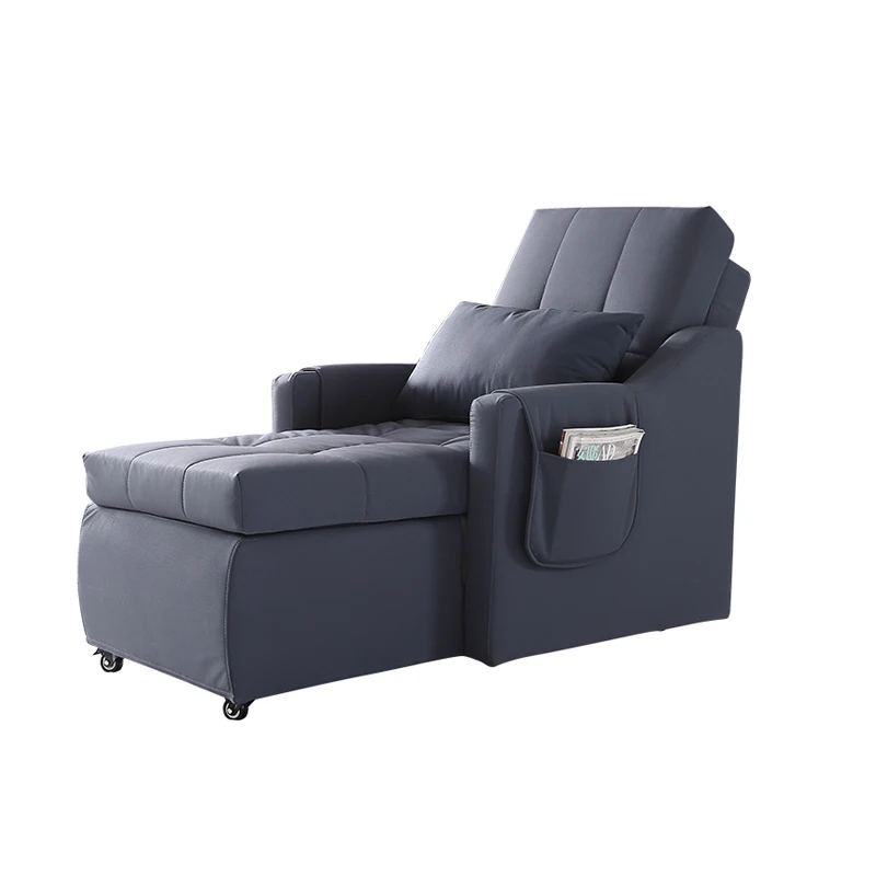 Simple leave-in fabric single electric sofa bed small apartment elderly home club leisure massage latex lying down