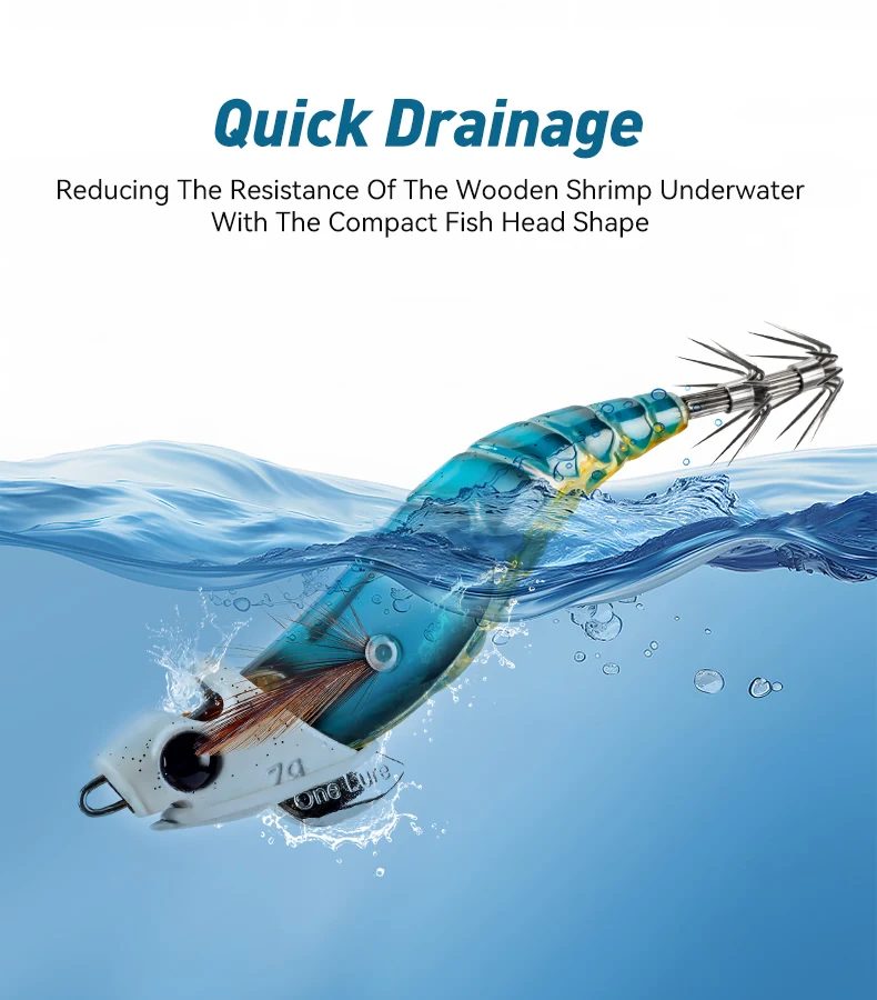 KINGDOM Squid Jig Sinker Angelgewicht 7g 10g 15g 20g Schnell Sinkender Köderkopf 2 Stück/Box Salzwasser-Angelzubehör – Detail 4
