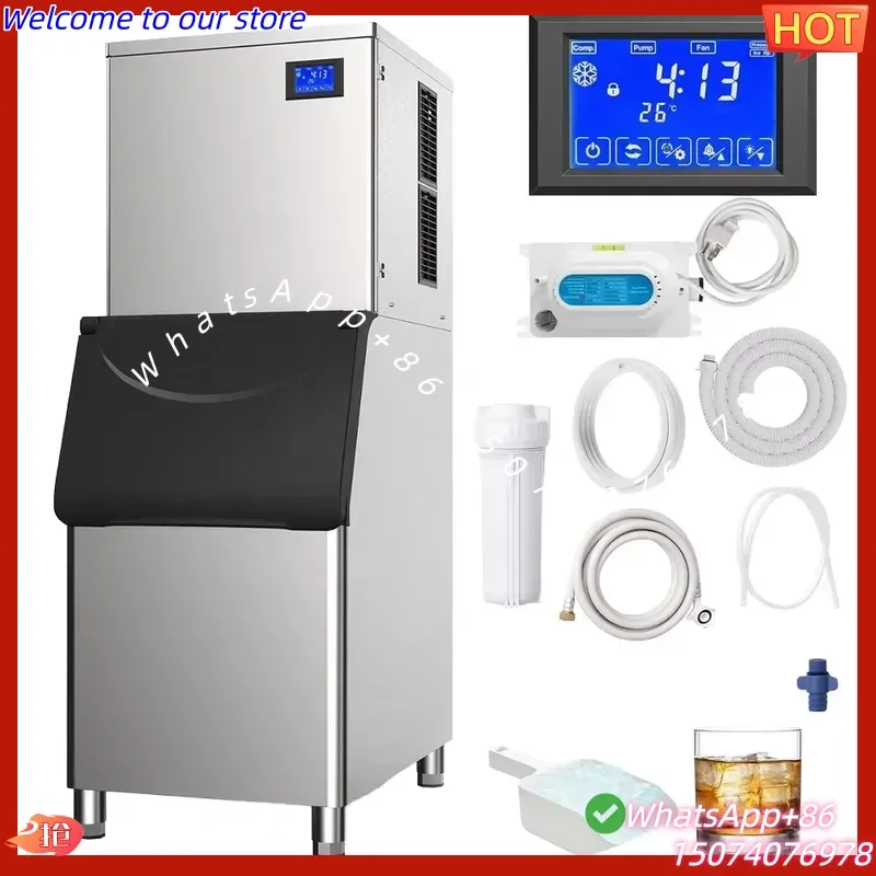 2026 Automatic Ice Cube Making Machine Block Commercial Ice Maker Machine for Business High Productivity Featuring Compressor