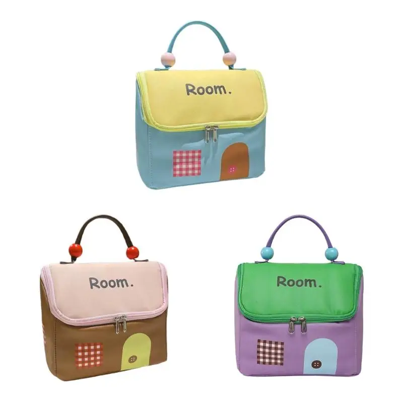 

E8BD Practical Sturdy Polyester Cosmetic Storage Bag Large Capacity Design With Separate Compartments For Beauty Items