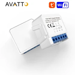 Modulo interruttore WiFi AVATTO Tuya con controllo bidirezionale 1/2/3/4 gang, interruttore Smart Life Smart Home Funziona per Alexa Google home