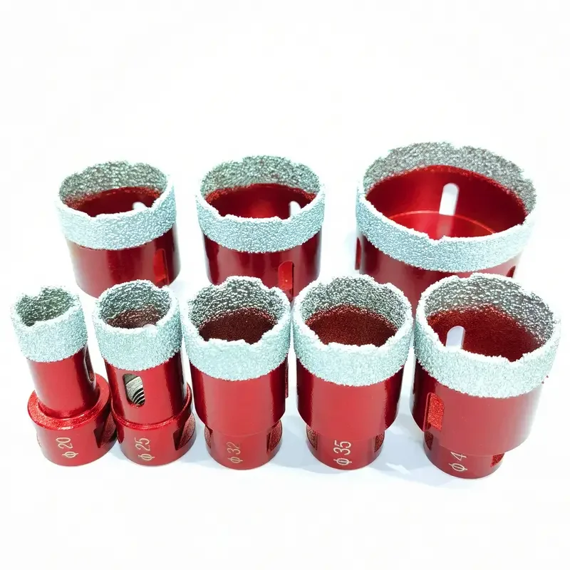 1Pcs 6-68mm Thread Porcelain Tiles Crowns Cutting Tools Diamond Cup Saw Marble Hole Saw Dry Drill Bit Set Granite Cutter