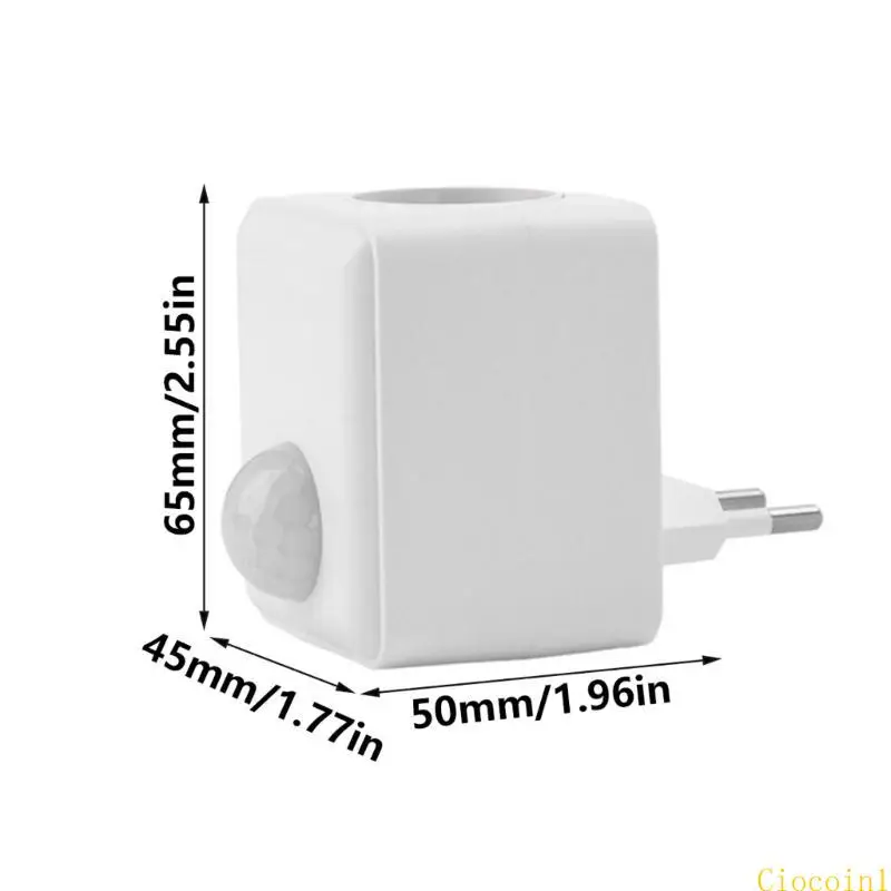 A3PC Wall Socket Lamp Bulb Fixing Base 120° Detection E27 Light Bulb Socket Holder