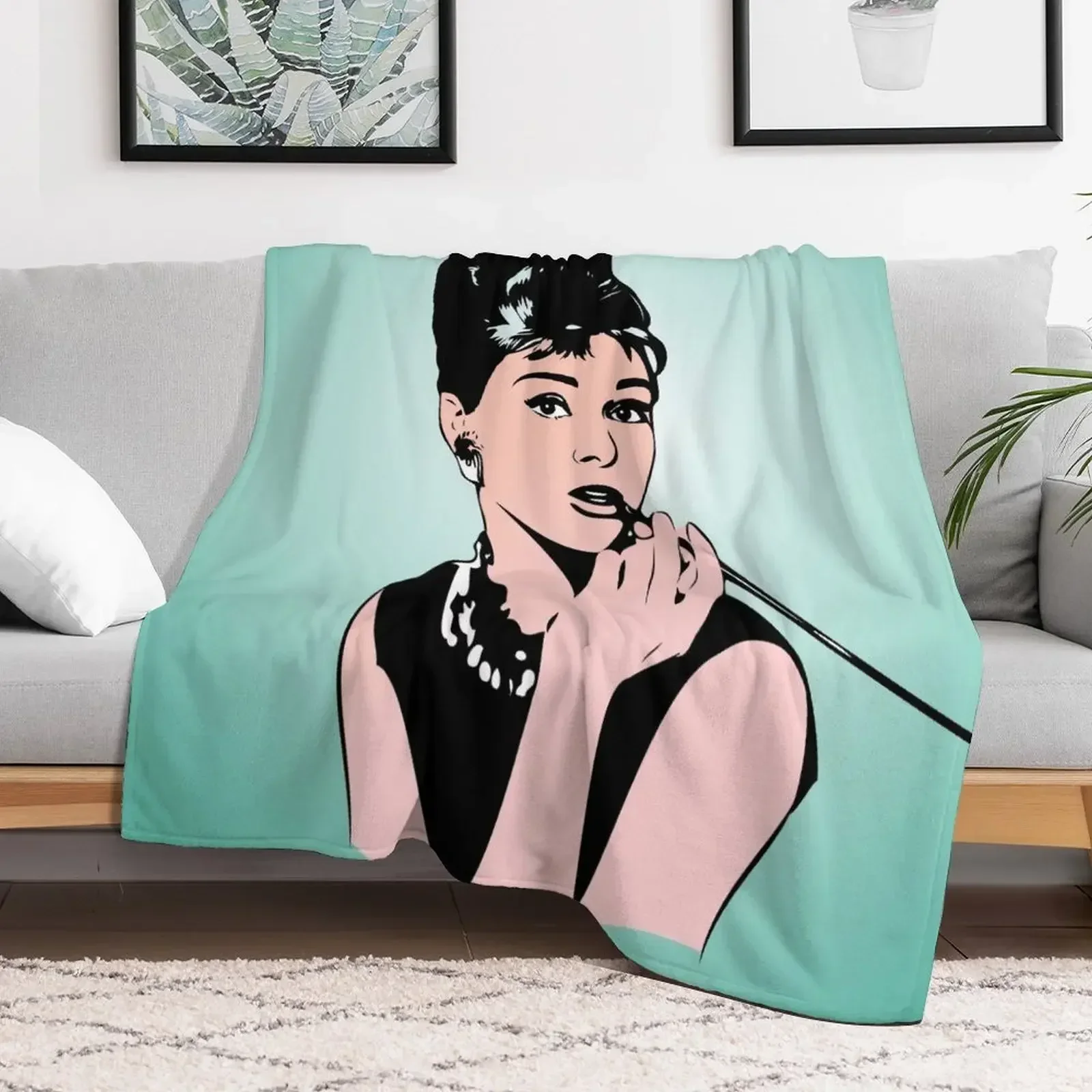 Audrey Hepburn | Pop Art Throw Blanket valentine gift ideas heavy to sleep Kid'S Blankets