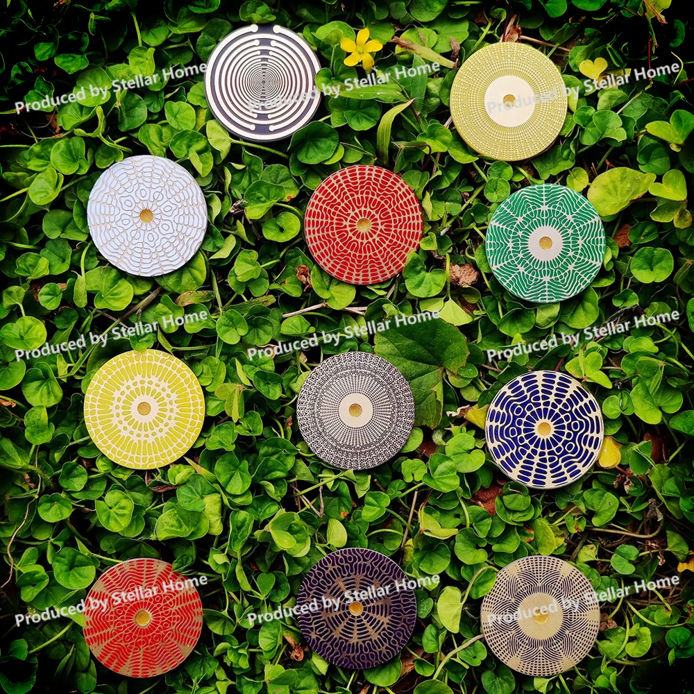 Polarized Disc Multi-frequency Oscillator Sound Therapy Resonance Tuning Fork Meditation 174 963hz Bracelet