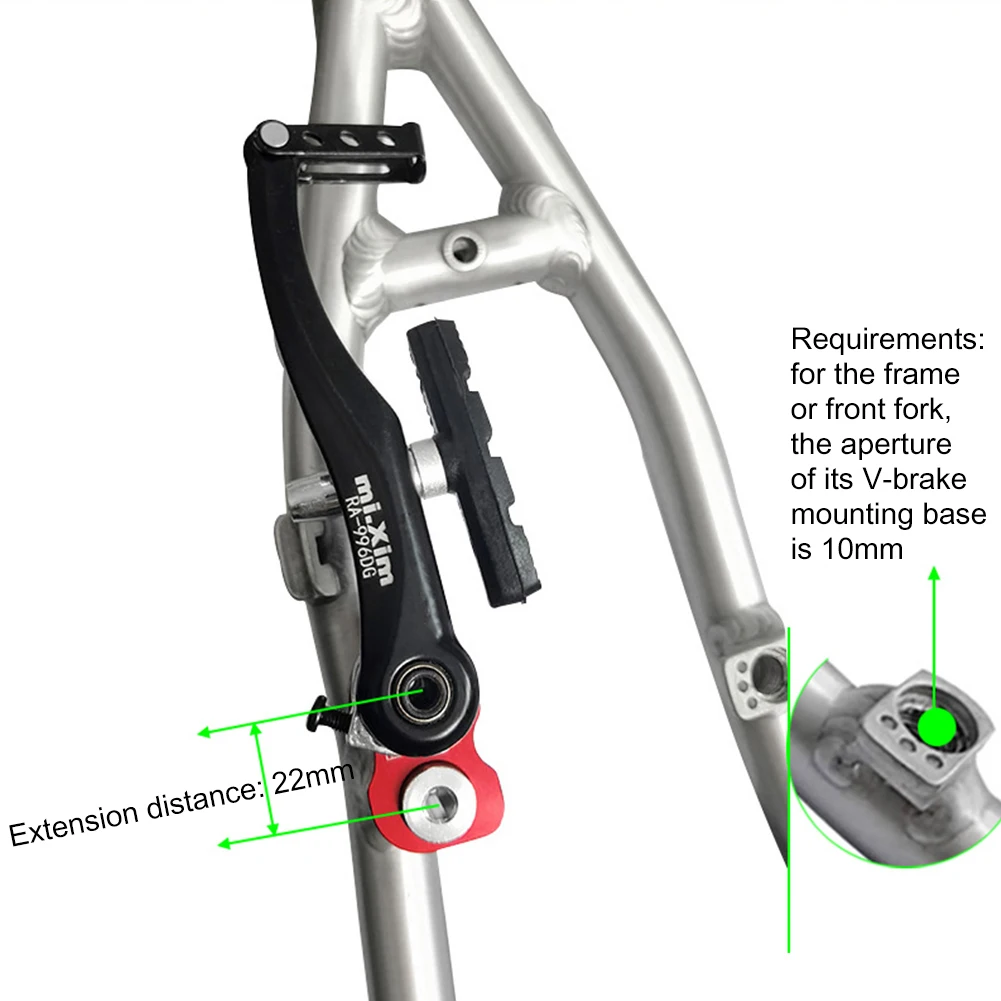 Mi Xim Bicycle V Brake Extender 14/16/18/20 Inch-406 To 451 V-brake Caliper Extension Seat Lengther Aluminum Frame Bike Parts