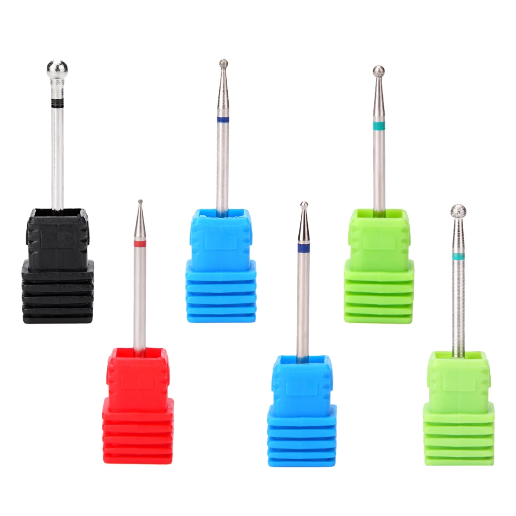 Carbide Nail Drill Bit Ball Head Emery Nail Grinding Tool Electric File for Cleaning Feet Nails and Hand Care