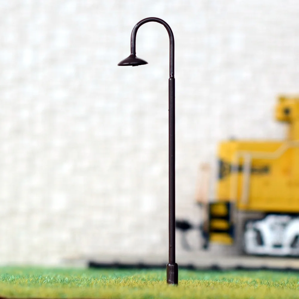 5pcs Miniature Scale OO/HO Scale Street Light Model 3V LED Lamp Post 75mm Resistor DIY Garden Building Landscape Layout Diorama