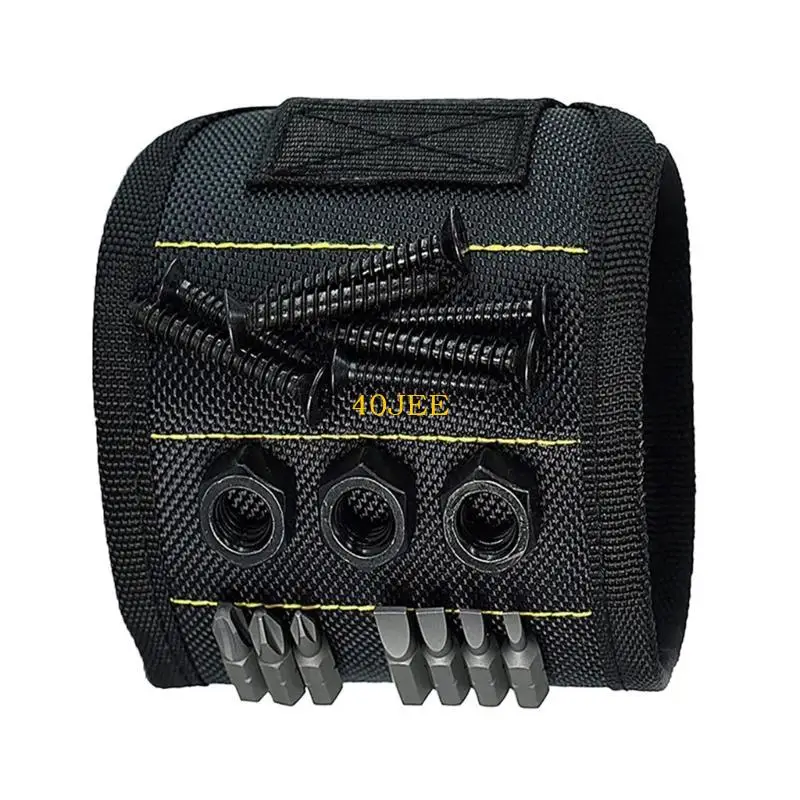 

40je магнитный браслет для коллеги -отца с инструментом с магнитами регулируемым размером, подходящим для фиксации с помощью