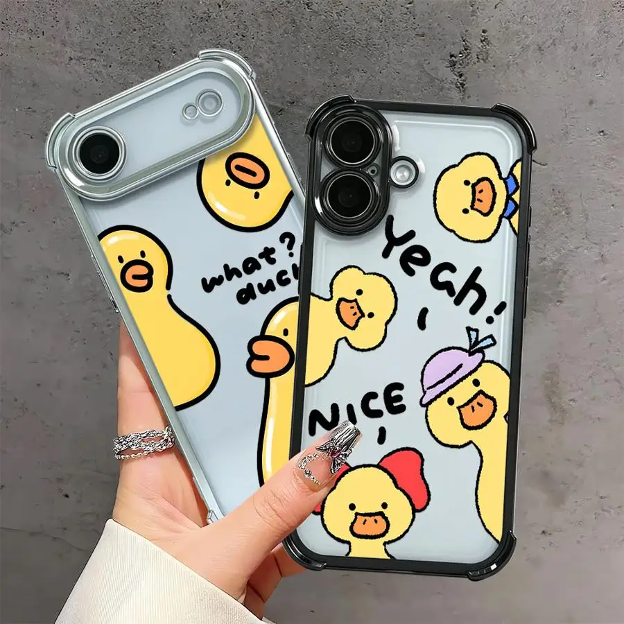 Phone Cover Case for Apple iPhone 17 Pro Max 13 17e 16e 12 Plus 15 16 Pro 11 14 Air Cute Duck Cartoon view 5