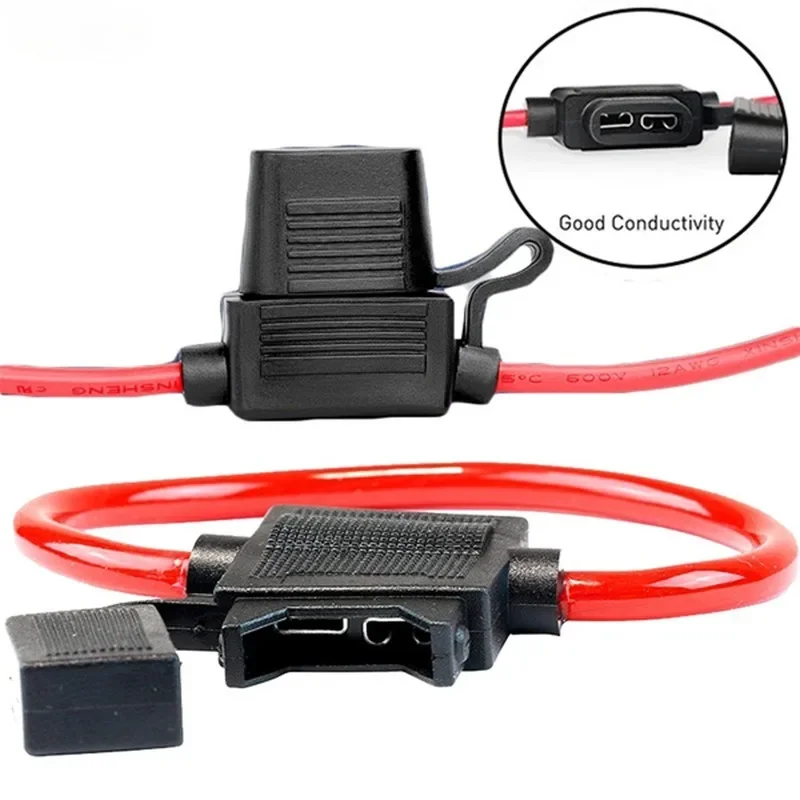 12V 30A รถผู้ถือฟิวส์กันน้ํา MINI ใบมีดอะแดปเตอร์ Splash-proof กล่องสายตัดสวิทช์ซ็อกเก็ตชื้น PROOF รถฟิวส์ซ็อกเก็ต