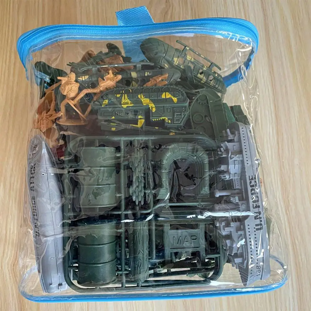 

Pack of 139 Men Soldier 5cm Figures Playset Plastic Toy Accessories