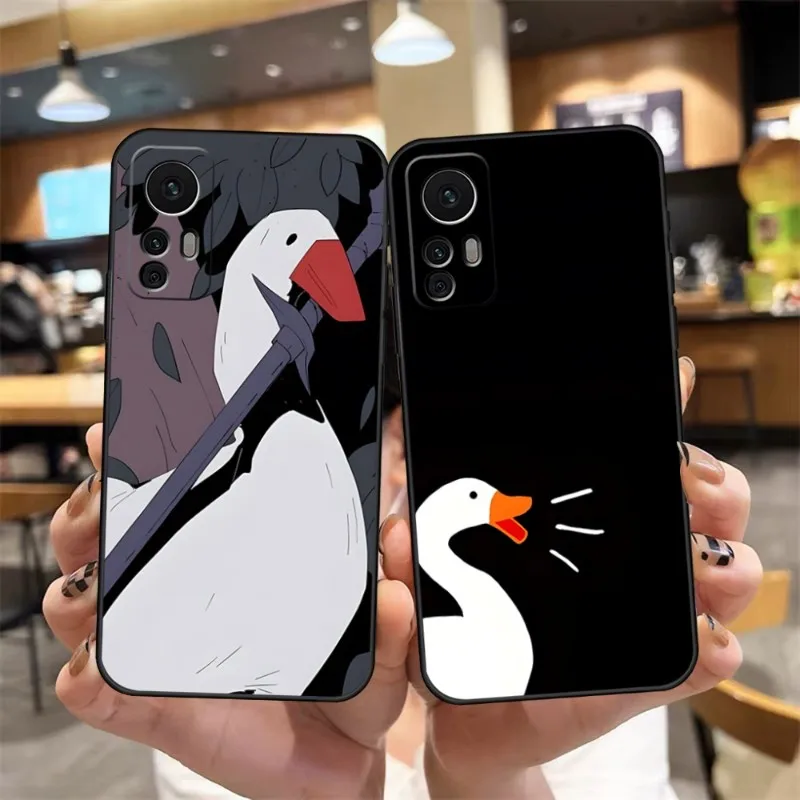 Untitled Goose Game Duck Phone Case For Xiaomi POCOF3 X3 GT M4Pro M3 X4Pro NFC Note 10Pro Redmi Note 11 11T 10 Pro Plus Cover