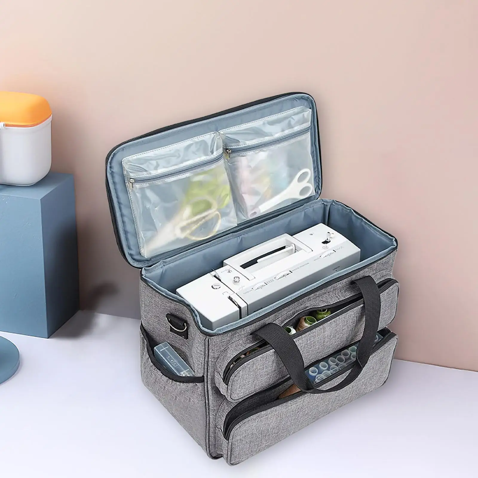 

Protable Sewing Machine Carry Storage Bag Large Capacity for Outrdoors