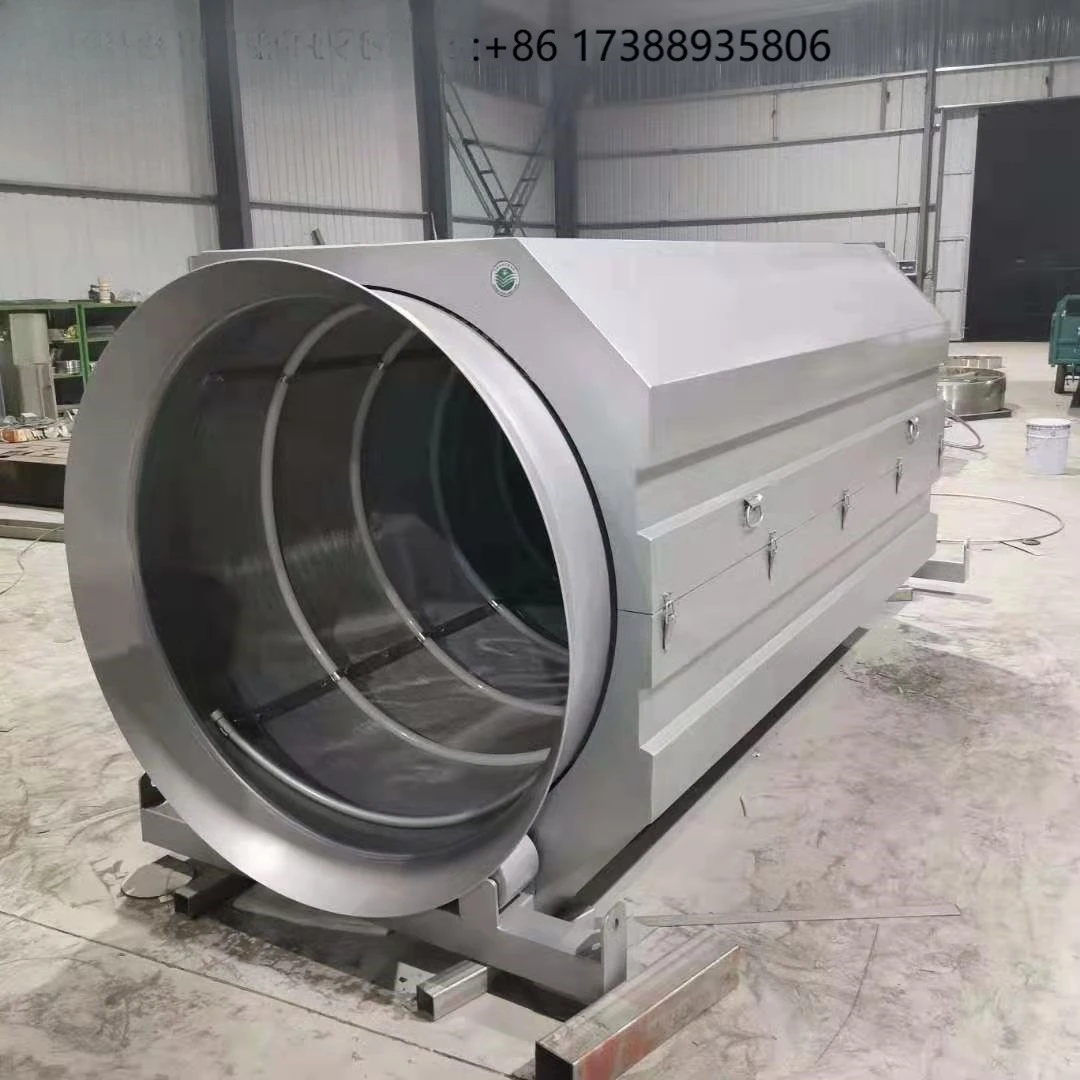 Automation Sewage Treatment Plant Stainless Steel Self Washing Rotary Drum Screen Rotary Filter Decontamination Machine