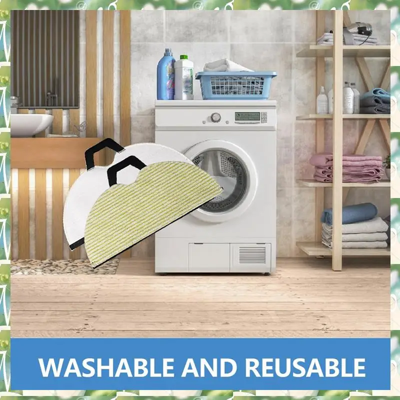 FIZP Replacement Soft Mop Pads For Shark AV2610WA RV2620WD RV2401WD RV2610WFUS AI Ultra 2- In-1Robot Vacuum Accessories