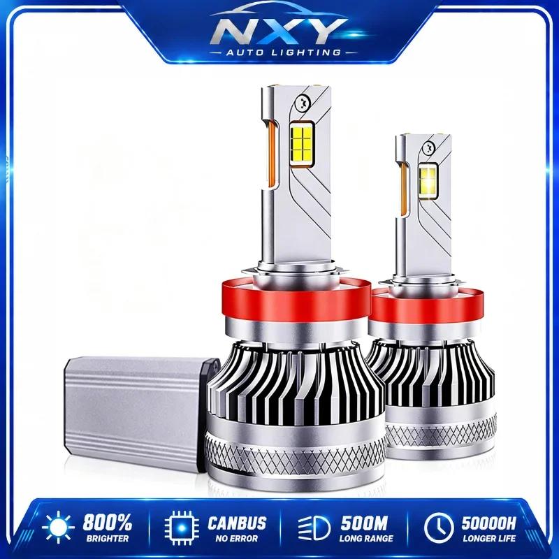 NXY S12 150W High Power LED Headlight Bulb H7 H4 Canbus Error Free No Flicker Car Front Headlamp Retrofit Plug and Plug Car Lamp