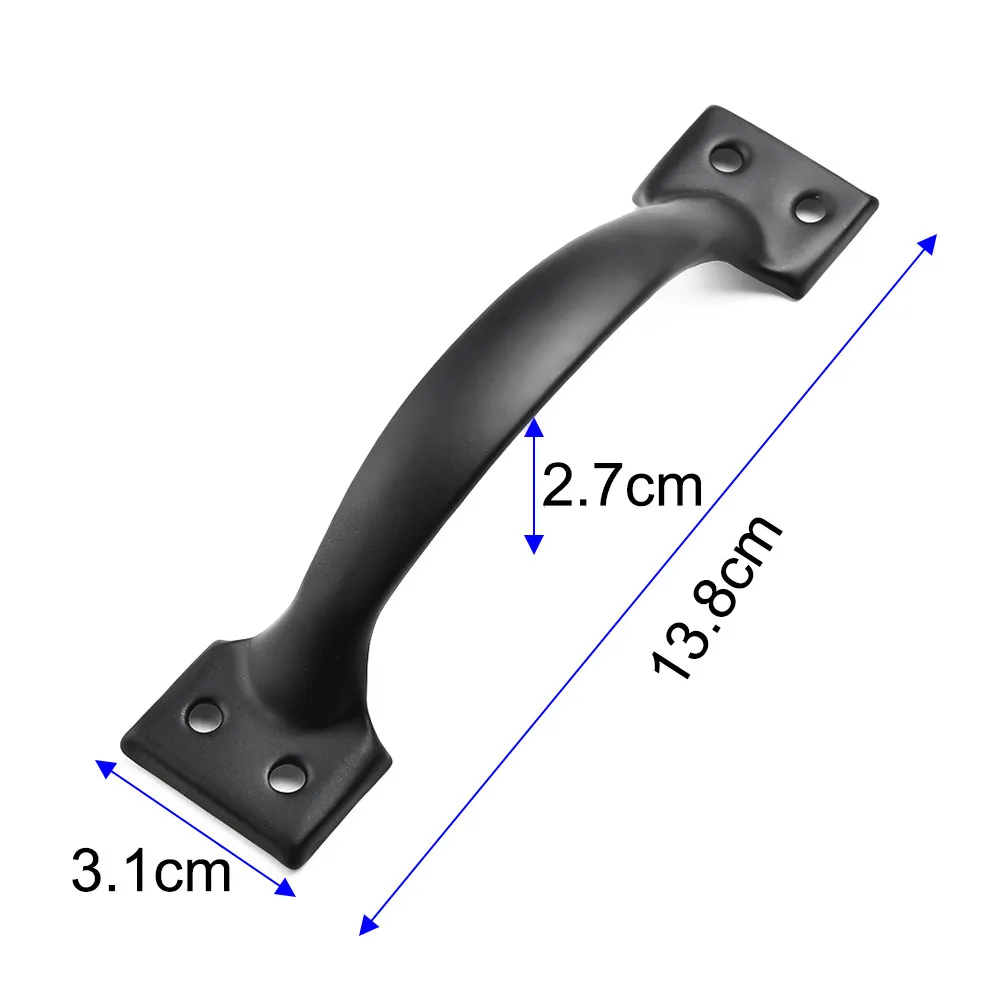 خمر الحديد الزهر مقبض سحب الباب خزانة لخزانة ملابس بأدراج مع تصاعد مسامير خزانة حديد مقبض باب المنزل بسيط