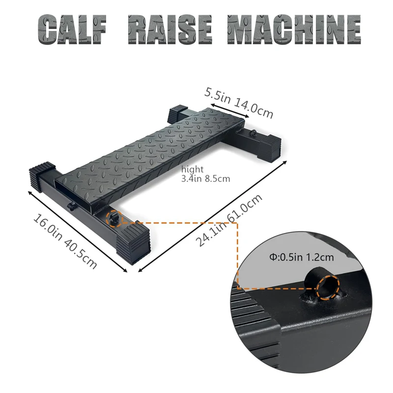 Anti-Slip Calf Raise Bar – Home Gym Platform for Squats & Stretching