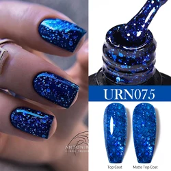 UR SUGAR-esmalte de uñas en Gel semipermanente, barniz para manicura semipermanente, con purpurina de Color azul, negro y rojo, 7,5 ML