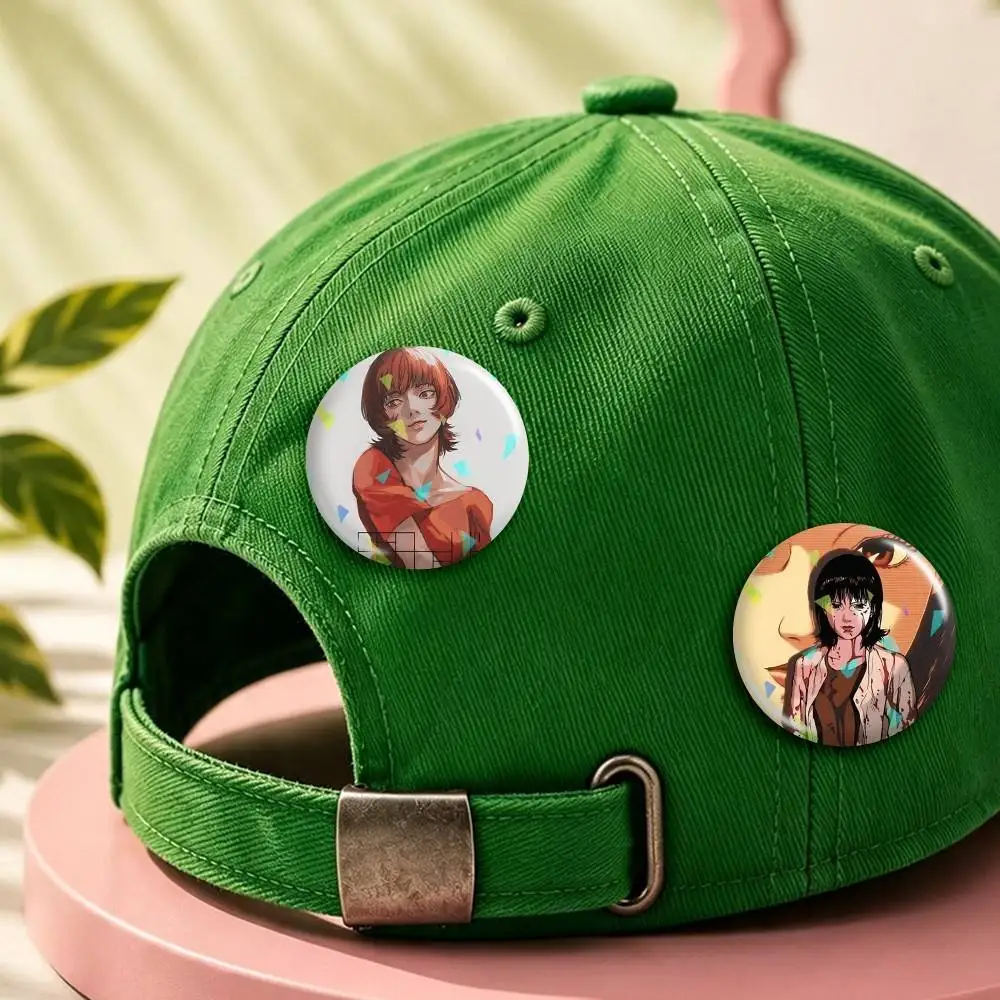 Dream-Jumper P-Paprika Anime Round Badge Pins Creative Pins Bag Decor Accessories Fan Collection Gifts for Friends