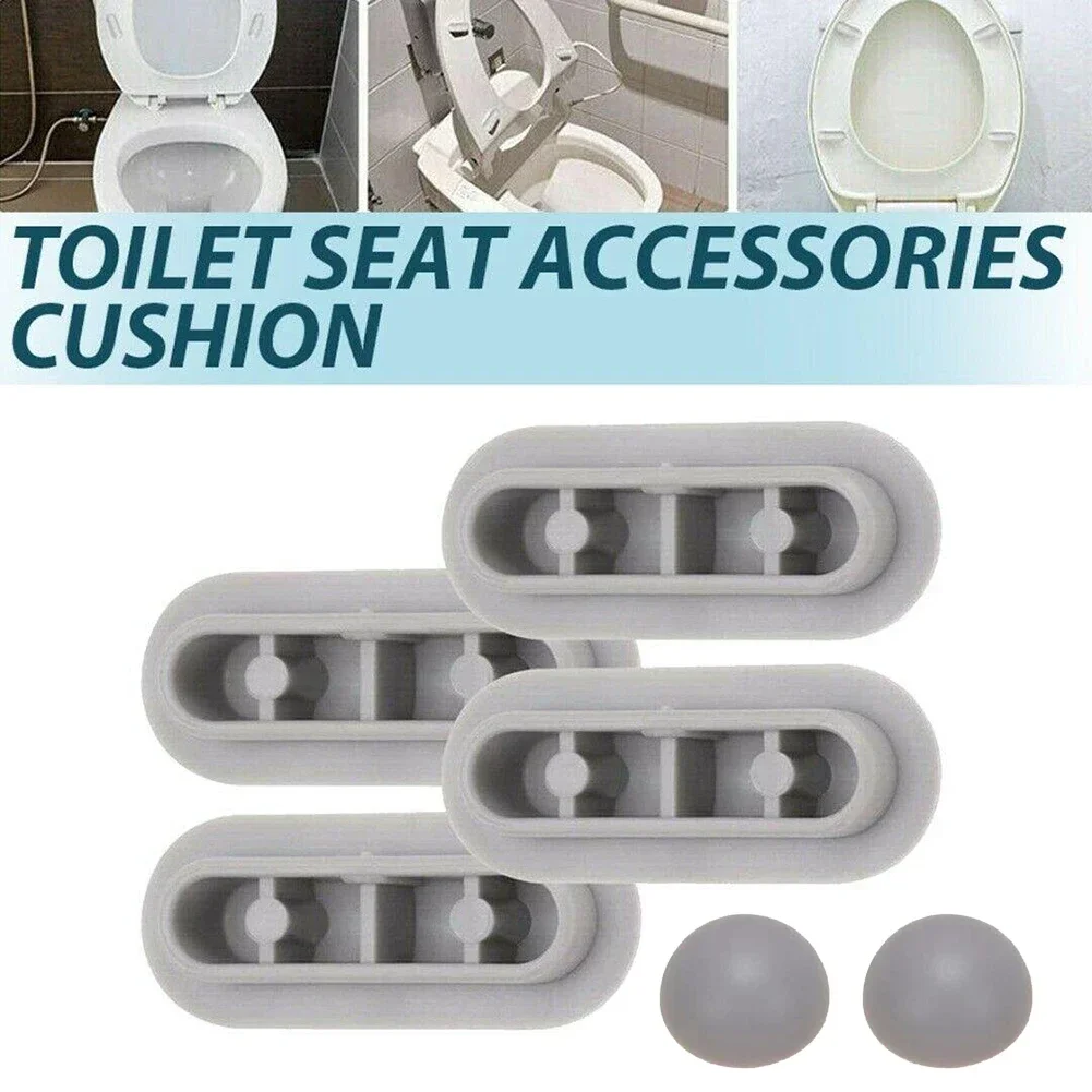 Toilet Seat Gasket Cushion Top Cover Cushion Shock-proof Buffers Bumpers Replacement Pads Bathroom Accessories