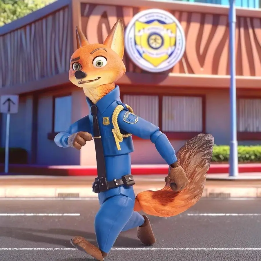 Authentic Disney Zootopia Judy Niki Action Figure Collectible Toy Desktop Decoration Gift Popular Trending Animal City Plaything