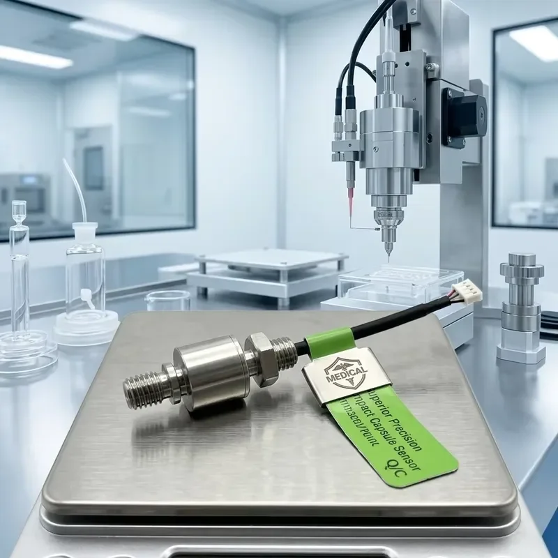 DYMH-106 Low Profile Stainless Steel Force Sensor 500kg Capacity Screw Mounting (-20~+80C) for Pressure Tester Automation