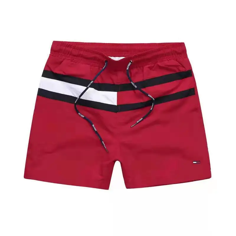 Pantalones de playa informales de secado rápido para hombre y mujer, bordado transpirable, Fitness, entrenamiento de Jogging, deportes de verano