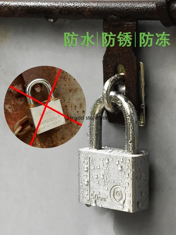 304 stainless steel padlock outdoor lock waterproof and rust-proof