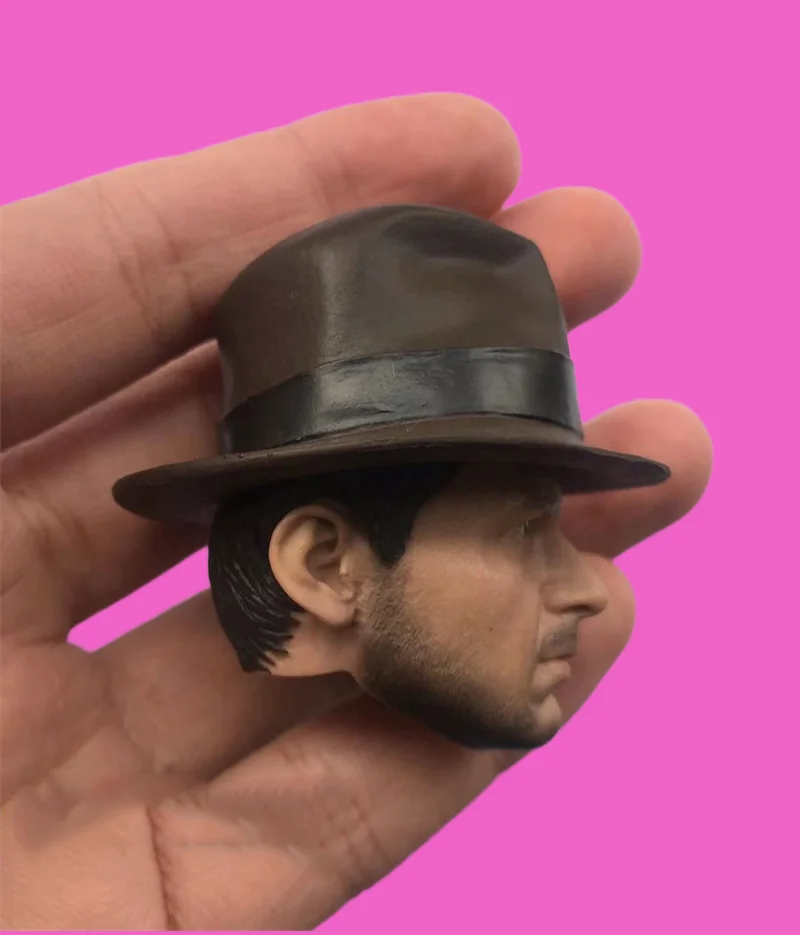 1/6 ชายสหรัฐฯ Harrison Treasure Head ประติมากรรมแกะสลักหมวกสําหรับตัวเลขการกระทํา 12 นิ้ว DIY Collection