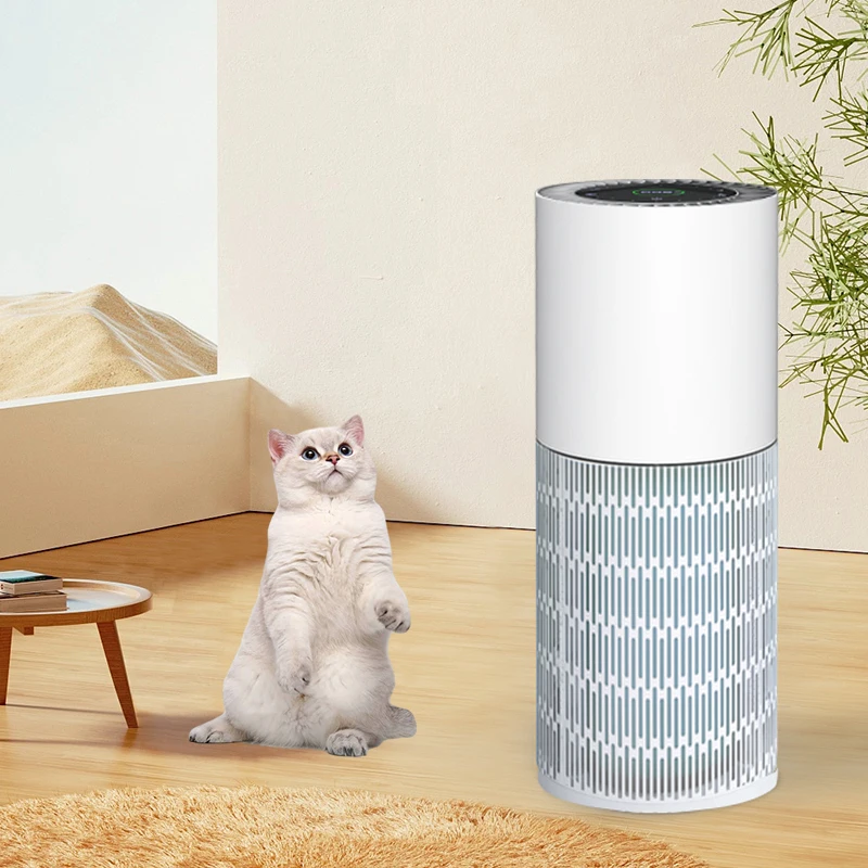 Pet Air Purifier Round OEM/ODM HEPA Filter Purifier Air Circulating Filter Hepa For Cat Pet For Home Large Room