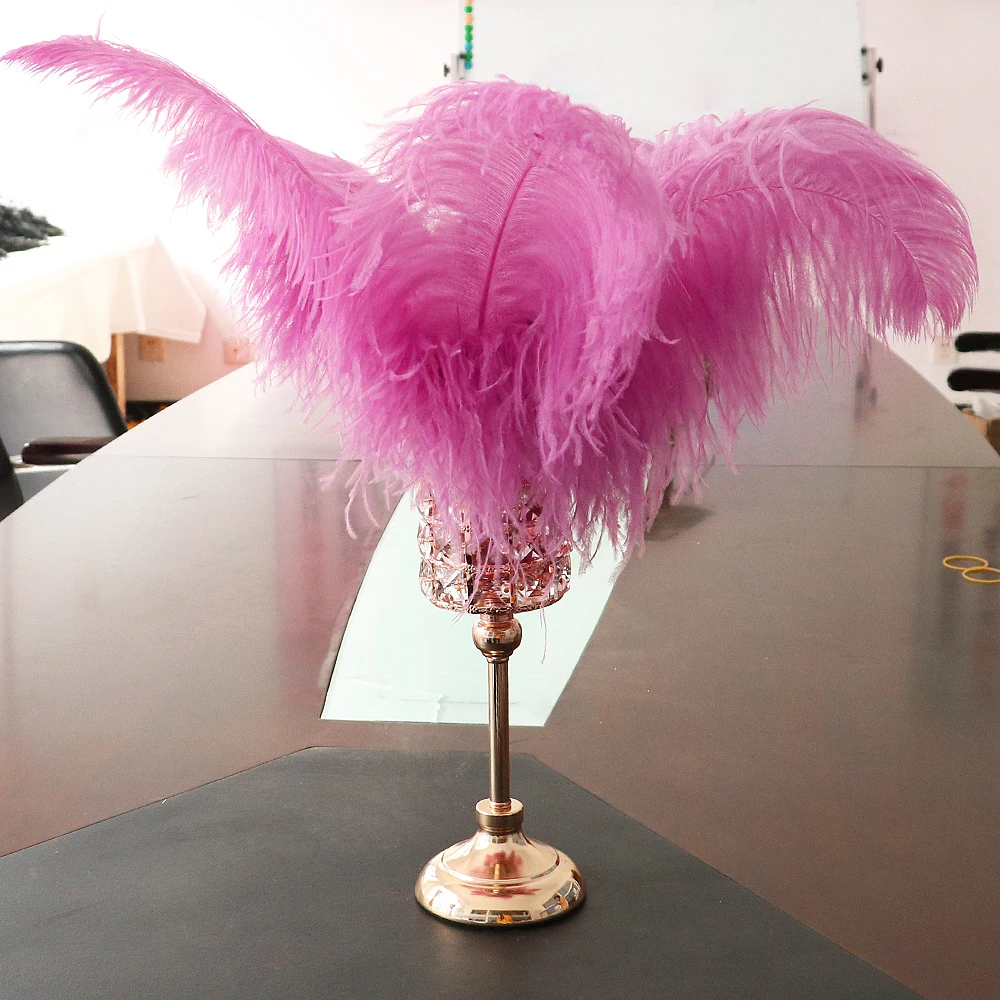 10 pz piume di struzzo rosa Plume per centrotavola matrimonio Carnival Prime Decor 40-45CM 45-50CM struzzo Plumas Large