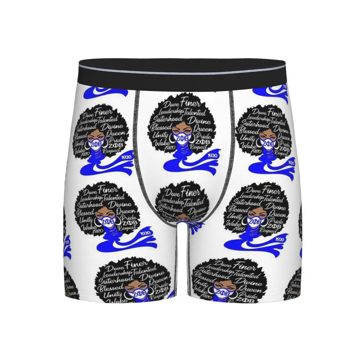 

Long Boxer Underpants Shorts Zeta Phi Beta Sorority Logo Panties Male Ventilate Underwear for Homme Man Boyfriend Gift