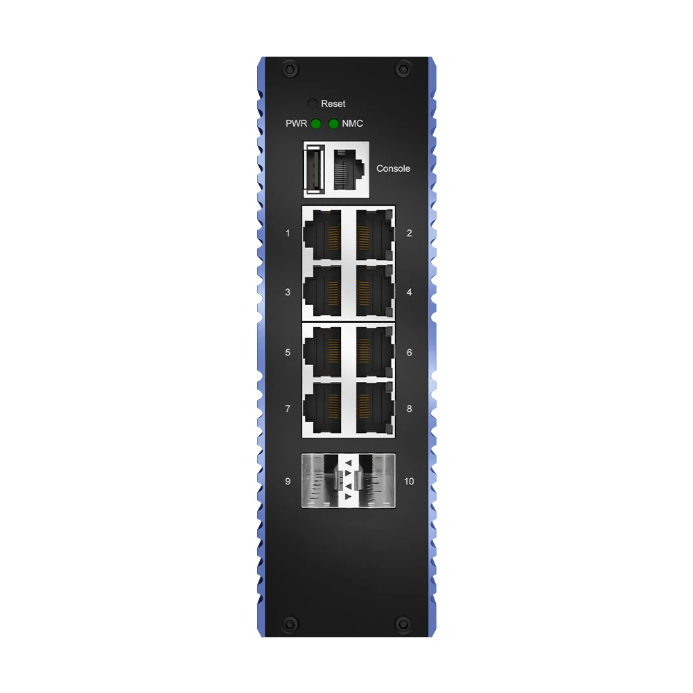 

Bullscom 10-Port Layer 2+ Managed Switch | 8x Gigabit RJ45 + 2x 10G SFP | Industrial Grade | 87-2XG8GT-VXA