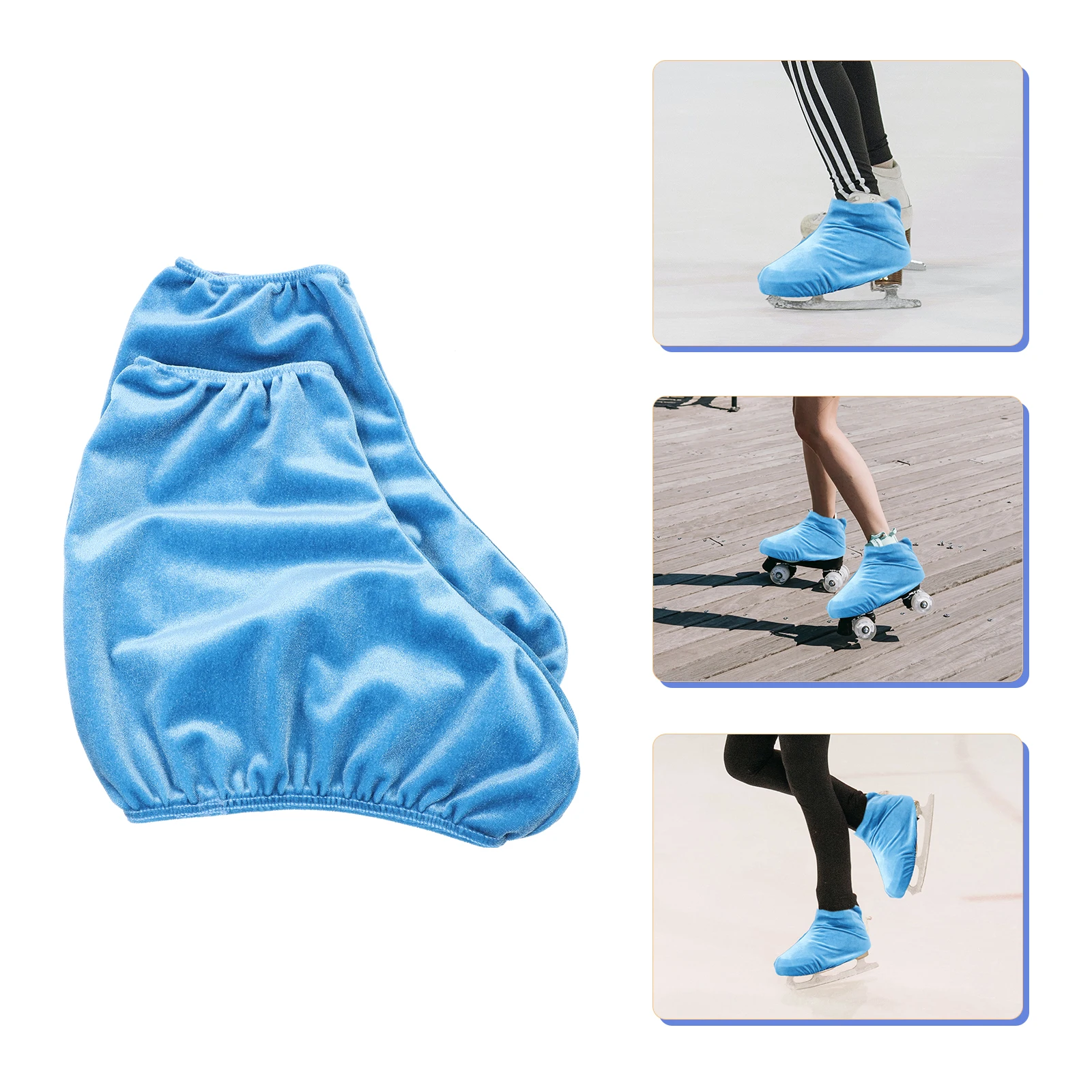 

Ice Skate Covers Figure Skating Shoes Boot Protective Soakers Polyester Scratch Resistant Portable Design Premium Material