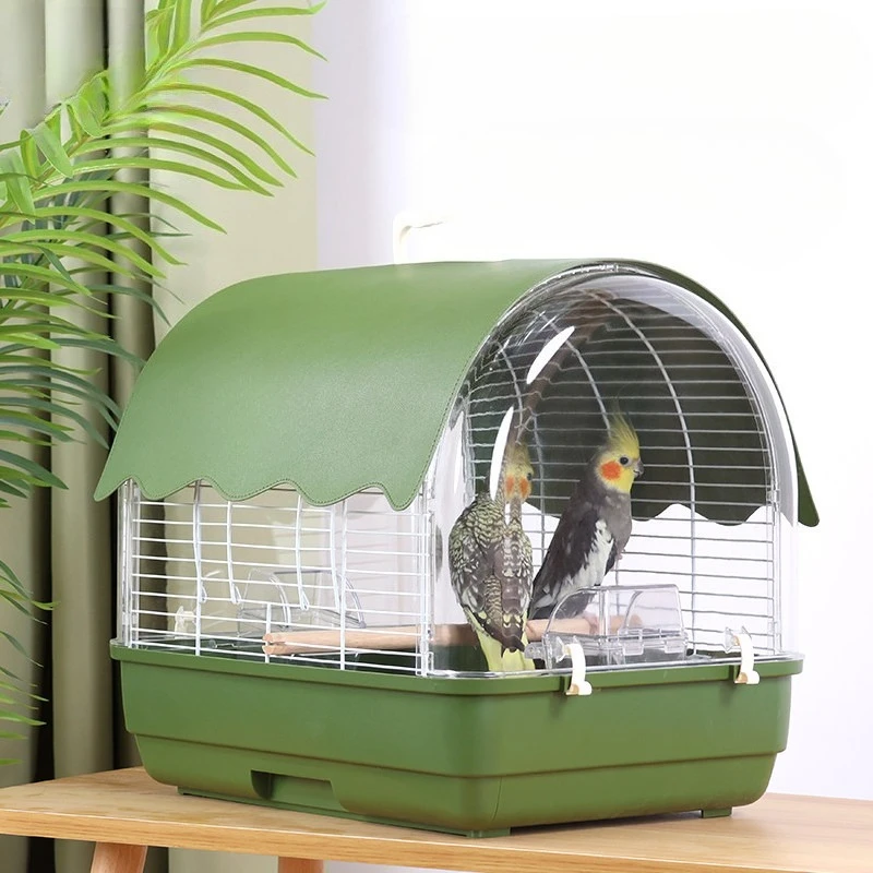 

Acrylic Goods Bird Cages Luxury Plastic Pedestal Supplies Bird Cages Parrot Birds Cockatiel Jaula Para Canarios Bird Supplies