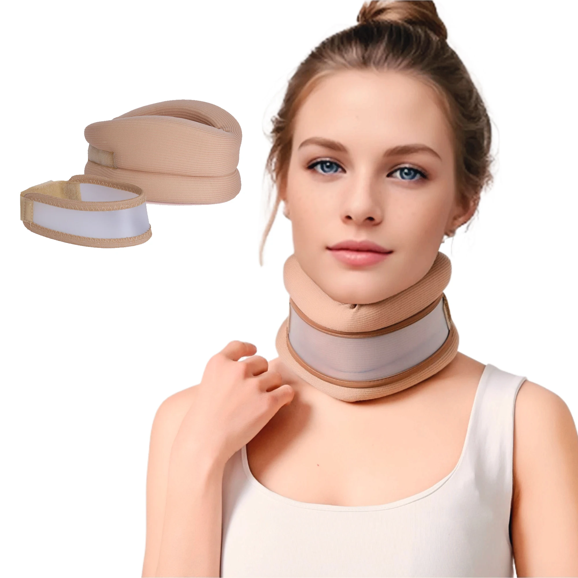 

Поролоновый шейный бандаж для поддержки шейного отдела, спондилез, дислокация, мягкая губка, регулируемый шейный Корректор боли, Корректор осанки