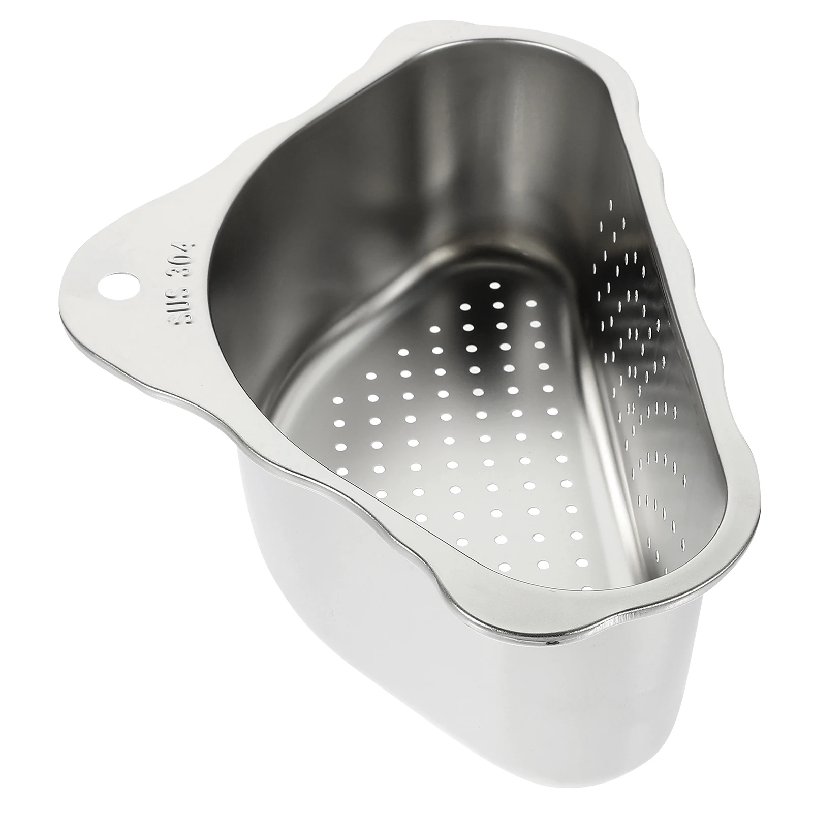 

Stainless Steel Drain Basket Black 201 Material Triangle Sink Accessories Kitchen Gadget Storage Strainer Anti Rust Easy Clean
