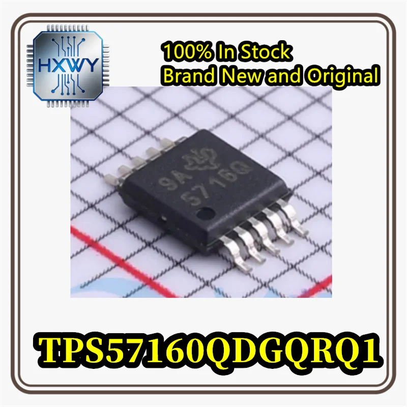 (10/50PCS) TPS57160QDGQRQ1 5716Q MSSOP-10 Step-Down Converter, Original and Authentic, In Stock, Electronic Device IC